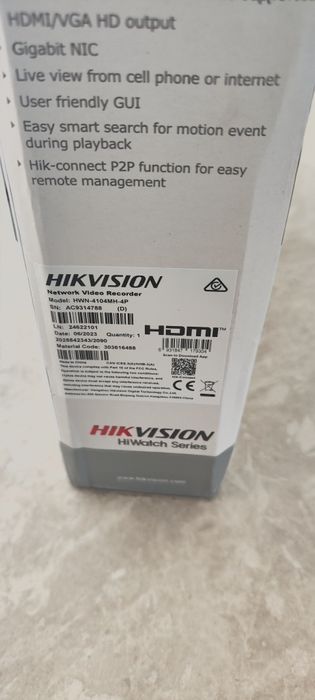 Rejestrator Hikvision Poe 8MP
