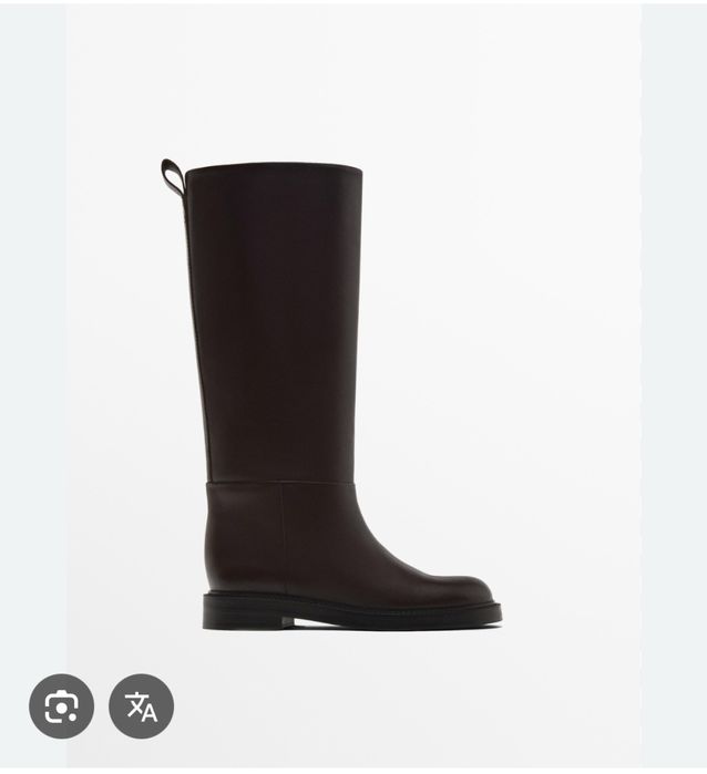 Нові шкіряні чоботи Massimo Dutti