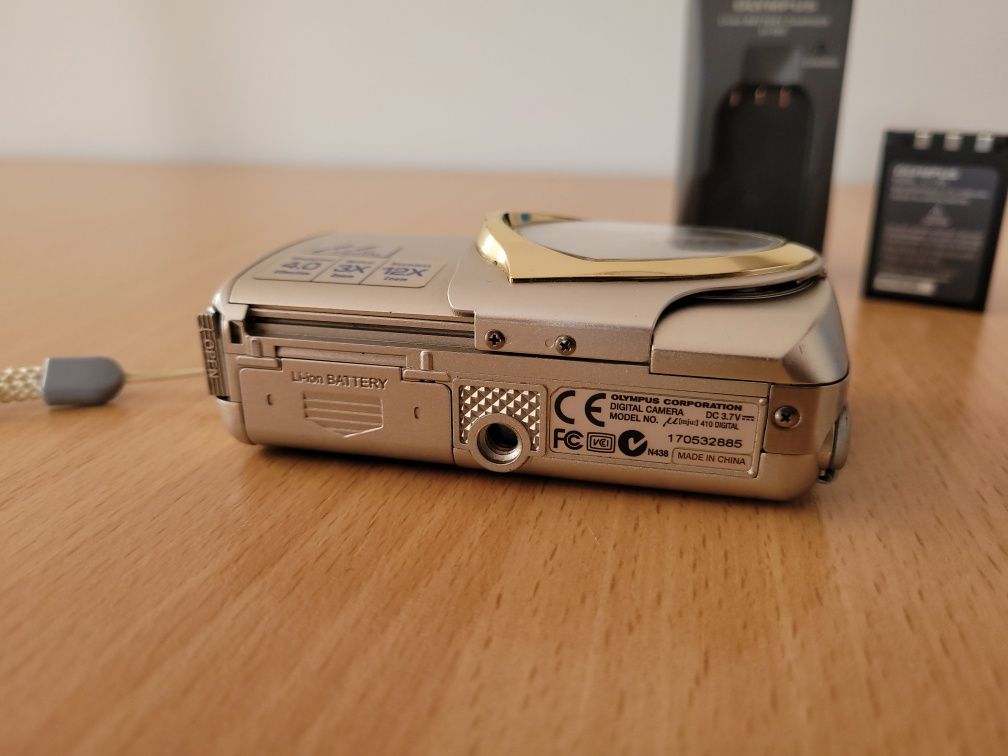 Aparat Olympus Mju 410 - Digital, y2k, CCD, Zestaw, Retro, Super stan