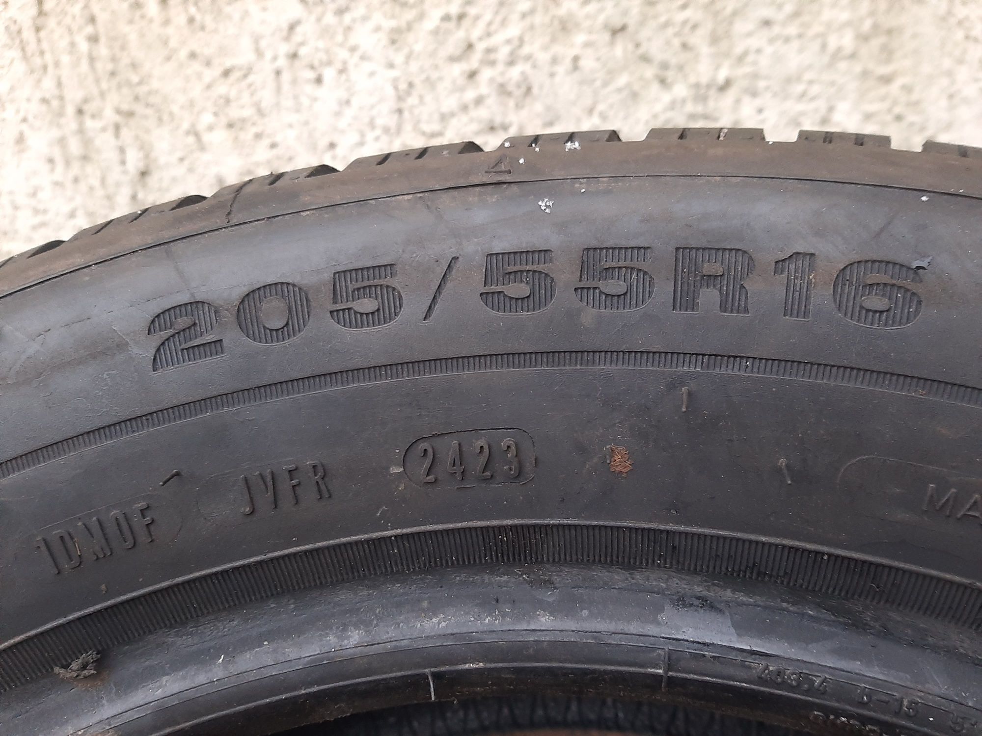 2x Opony zimowe 205/55R16 Dunlop WinterSport 5 / 2023r 8,5mm Jak Nowe