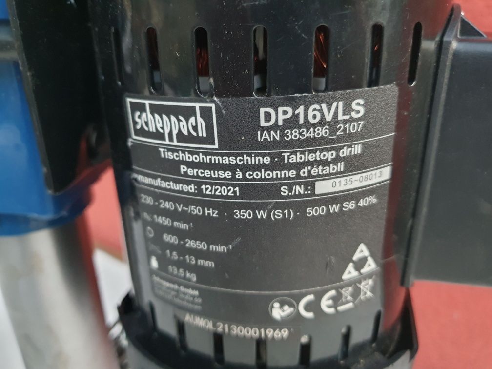 Wiertarka stołowa z laserem Scheppach DP16VLS