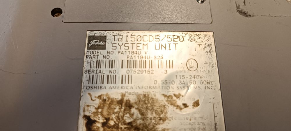 Ноутбук T2150CDS 1995 РЕДКИЙ Toshiba