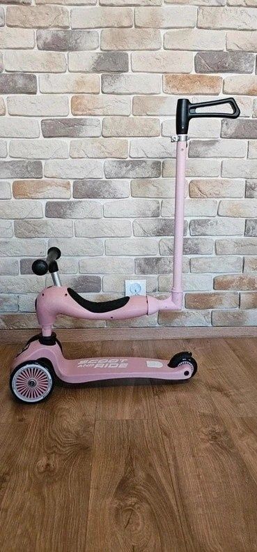 Popychacz kij drążek do hulajnogi Scoot and Ride Różowy