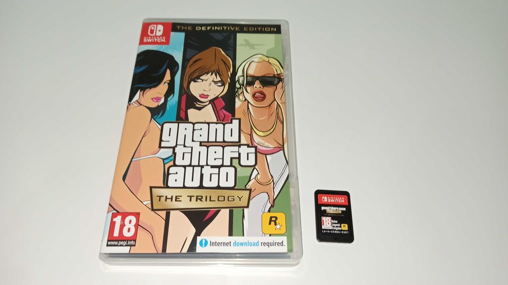 switch GRAND THEFT AUTO THE TRILOGY po polsku akcja nintendo kardridż