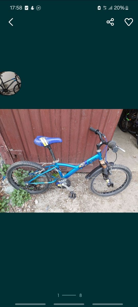 Rowerek dzieciecy Hunter ALU 20" I INNE