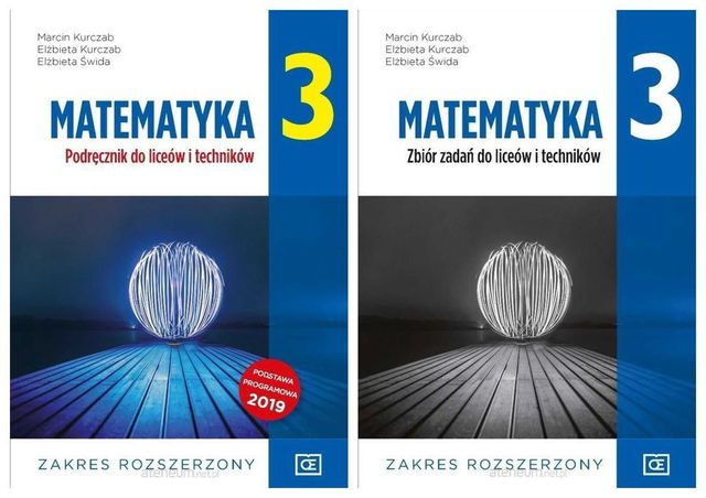 {NOWE} Matematyka 3 Podręcznik + Zbiór zadań Zakres Rozszerzony PAZDRO