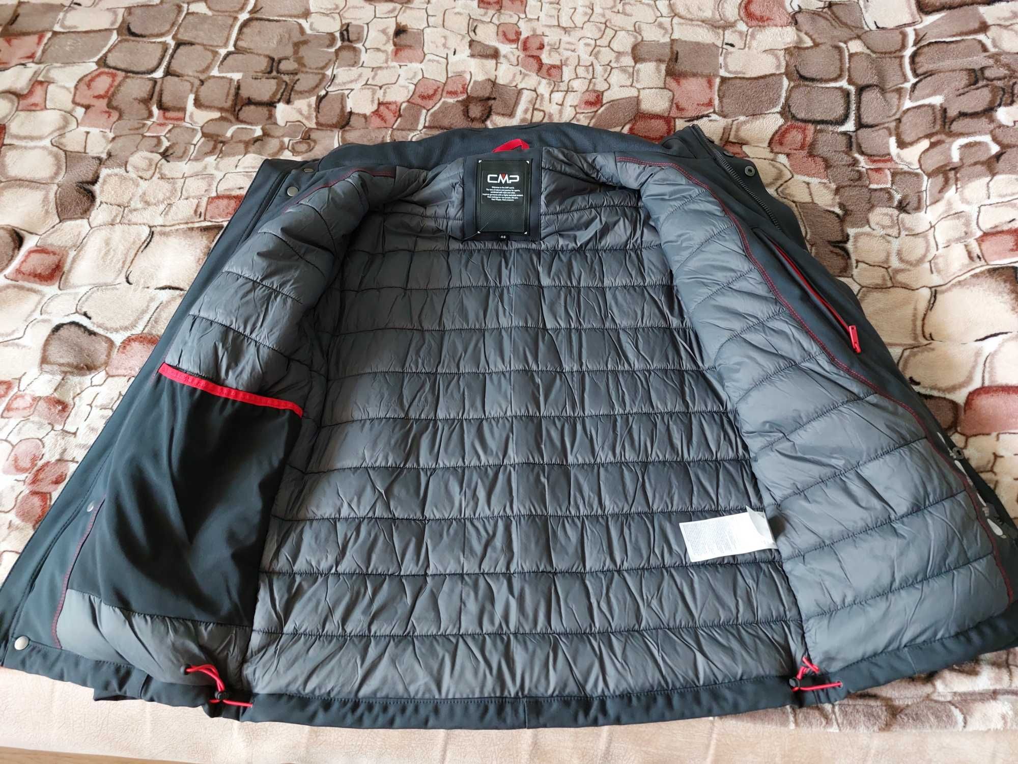 Куртка зимова softshell CMP MAN JACKET SNAPS HOOD, розмір M soft shell