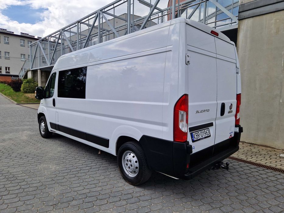 Fiat Ducato Furgon 6 Osób L3H2 Brygadówka Krajowy 1 Wł Hak F-Vat 23%