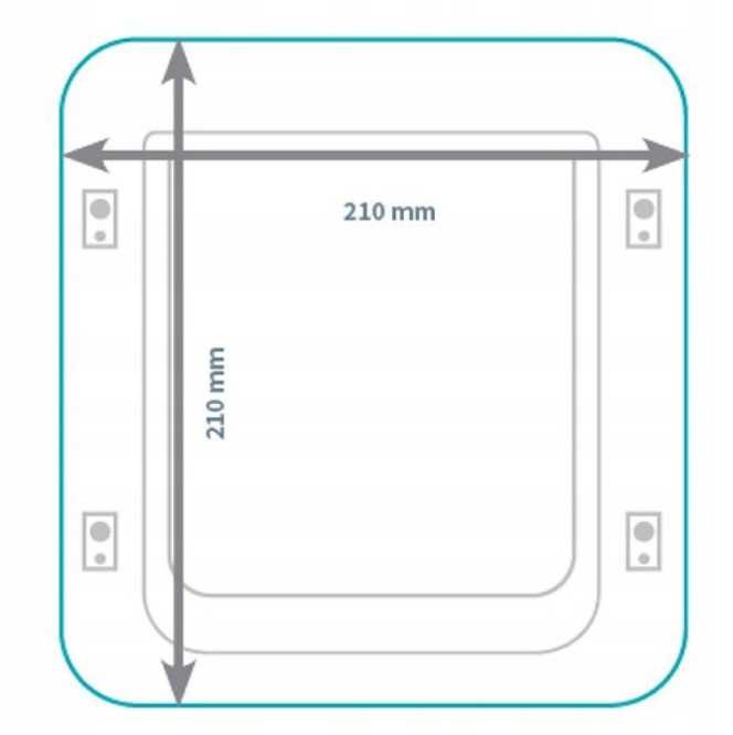 Drzwi wahadłowe dla kota SureFlap 21 x 21 cm