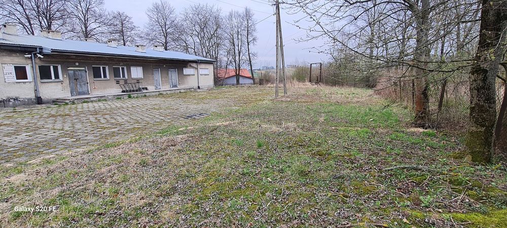 Działka budowlana w Sielcu z budynkiem produkcyjno-usługowym