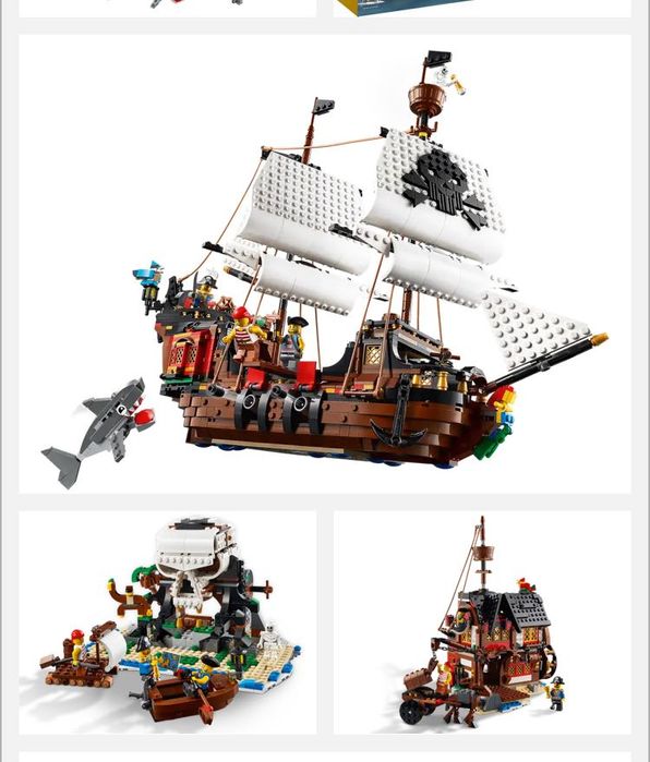 Lego Barco Pirata creator 3 em 1