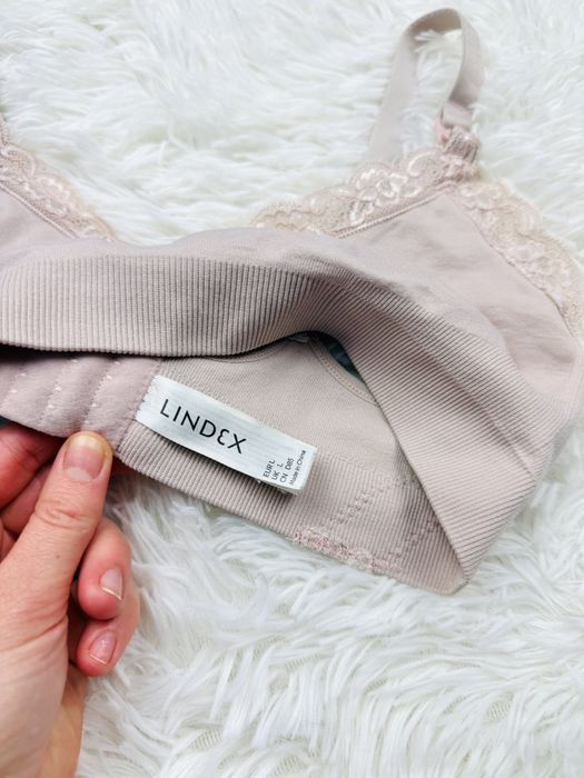 Biustonosz ciążowy miękki do karmienia L 40 beżowy Lindex
