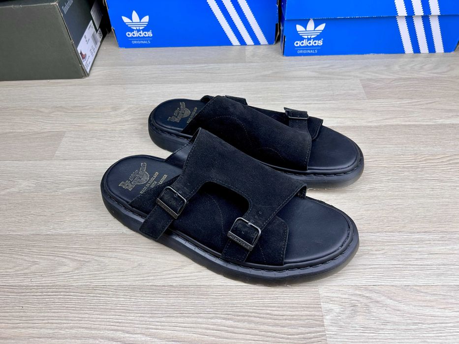 Шльопанцы сандали Dr. Martens Dayne 2-Strap England замша мужские 45
