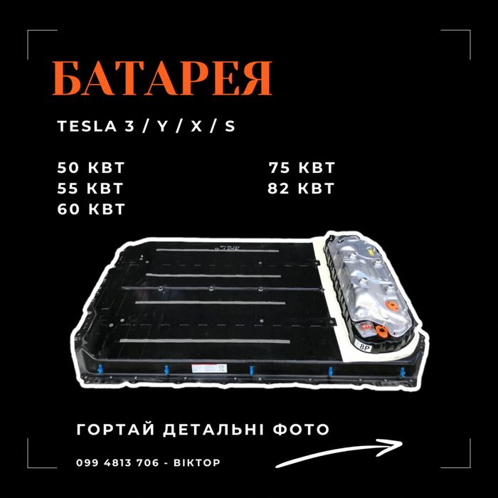 Продам батареї/батарею/секції на Tesla 3/Y/X/S