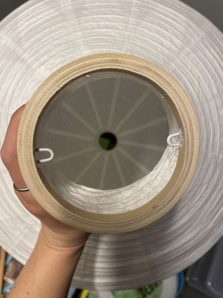 Ikea Rysbin abażur klosz lampy wiszącej biały