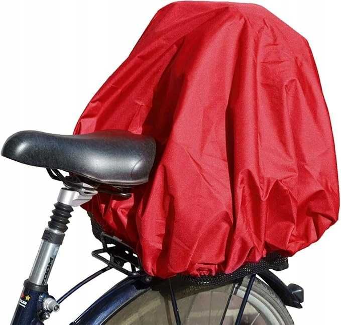 Pokrowiec przeciwdeszczowy na kosz rowerowy Nice'n'Dry czerwony