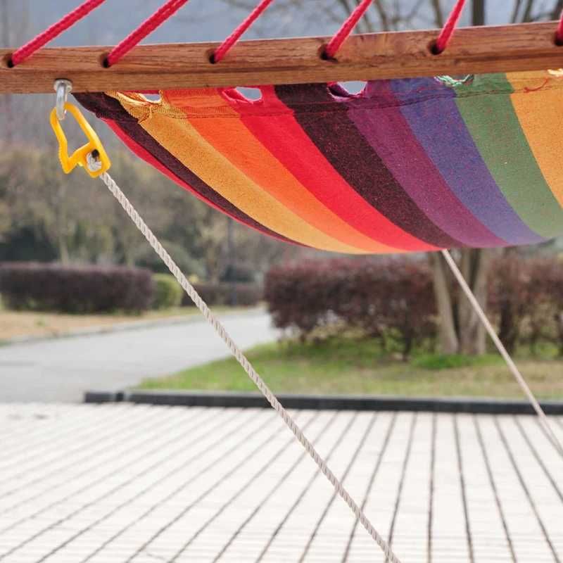 Cama Rede com Suporte de Madeira