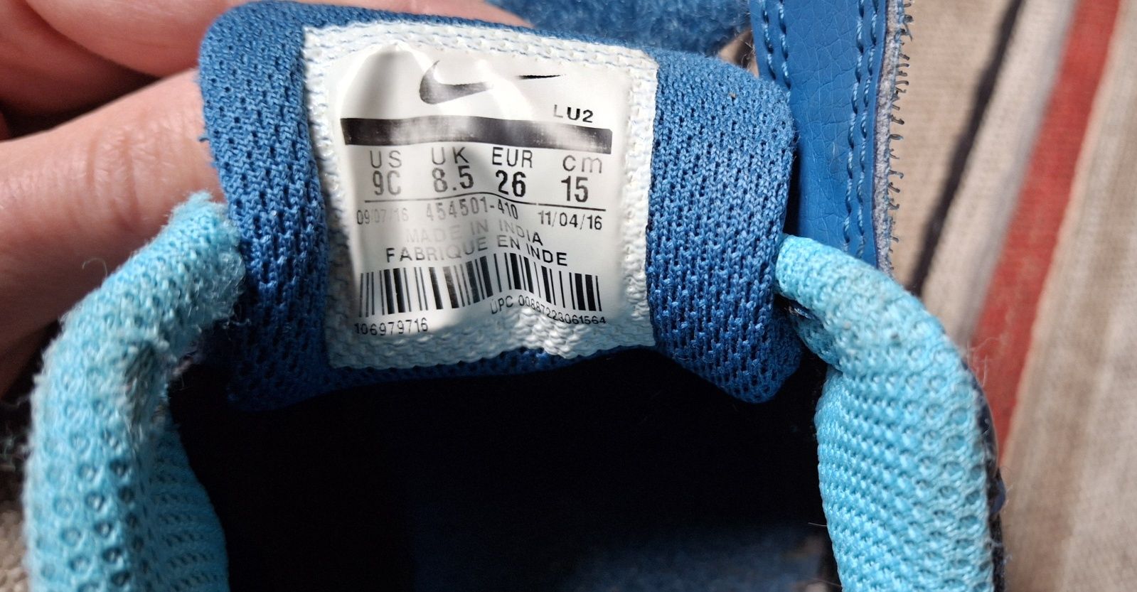 Buty dla dziecka Nike skórzane  niebieskie uniesex rozmiar 26