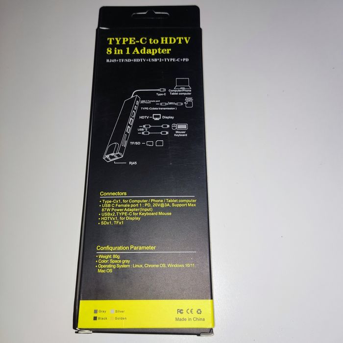 HUB USB HDMI  8 in 1