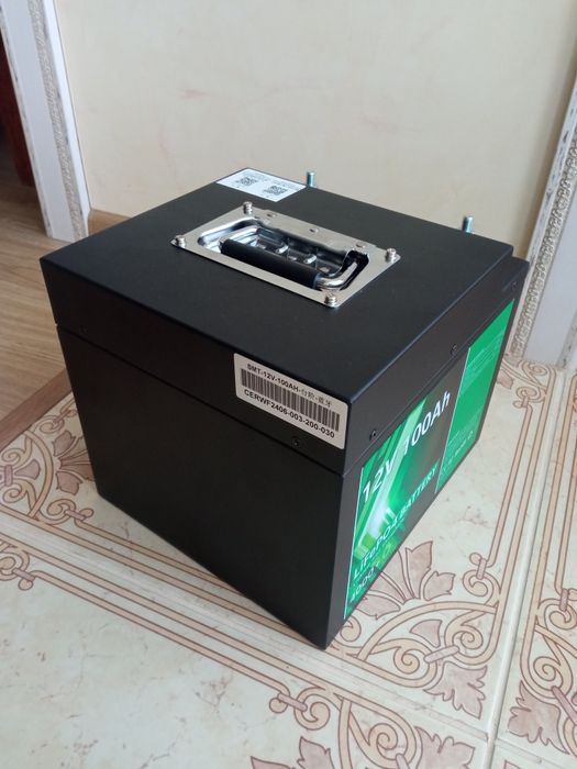 Акумулятор Lifepo4 12V 100Ah, елементи CATL, смарт BMS + Bluetooth.