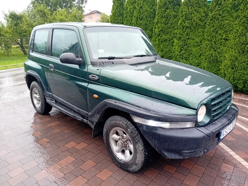 Daewoo korando 2.9tdi 4x2 4x4 reduktor klima hak zdrowy 2002r