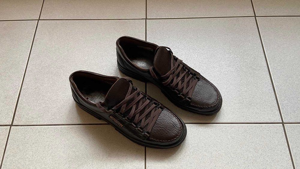 Нові чоловічі шкіряні туфлі лофери Mephisto з Німеччини зозмір 42-43