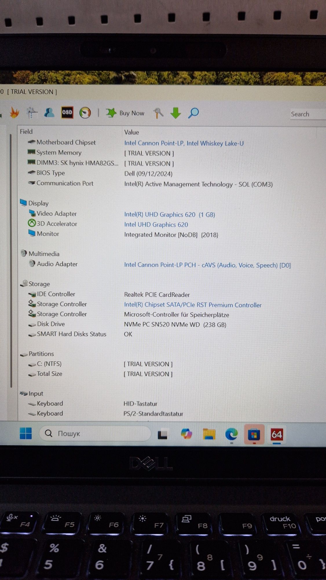 Ноутбук Dell Latitude 5400 Intel Core I5-8365U 8gen. Ram16gb ssd 250gb