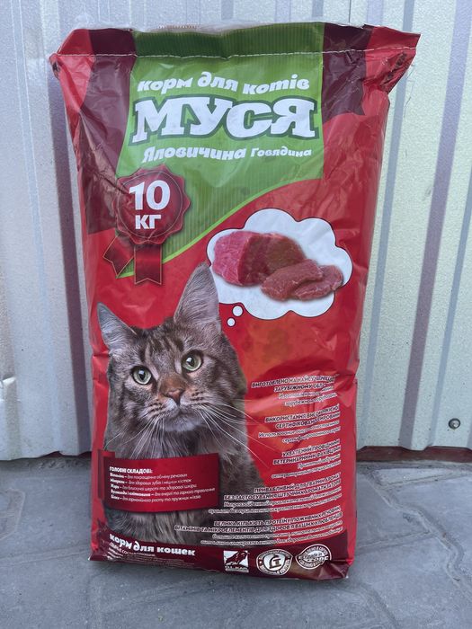 Корм для котів Муся, 10 кг