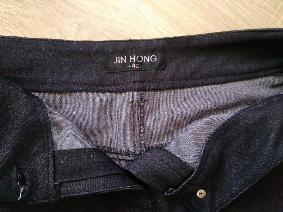 Чорна джинсова спідниця черная джинсовая юбка 42