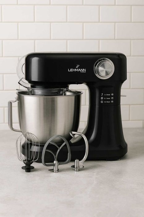 Robot planetarny kuchenny Mikser • 3x mieszadła • Duża misa •