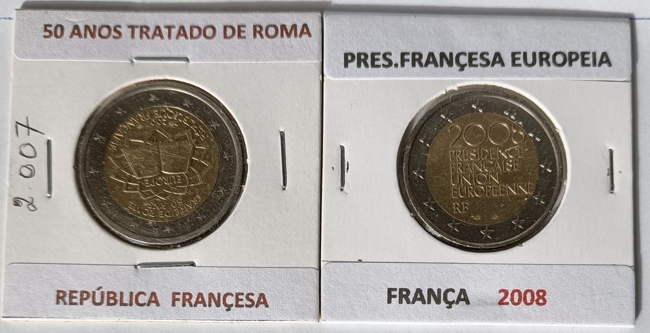 Moedas comemorativas de 2 euros da república Francesa