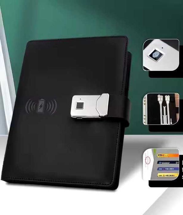 Смарт Блокнот щоденник, з відбитком пальця Touch ID та Power Bank