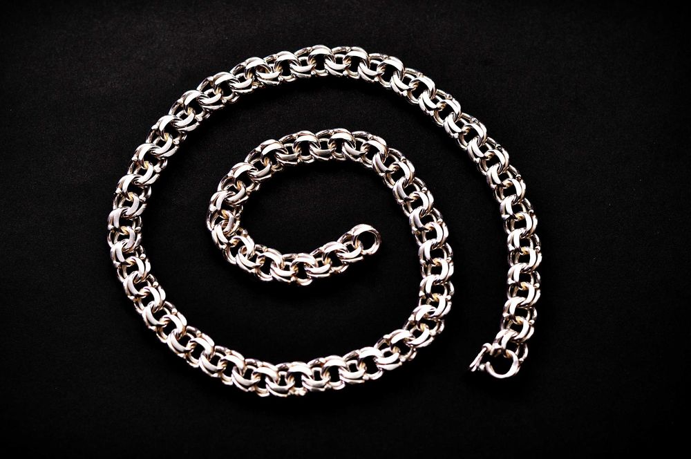 Łańcuszek Garibaldi 87gr. nowy 925 srebro 55cm, 1cm