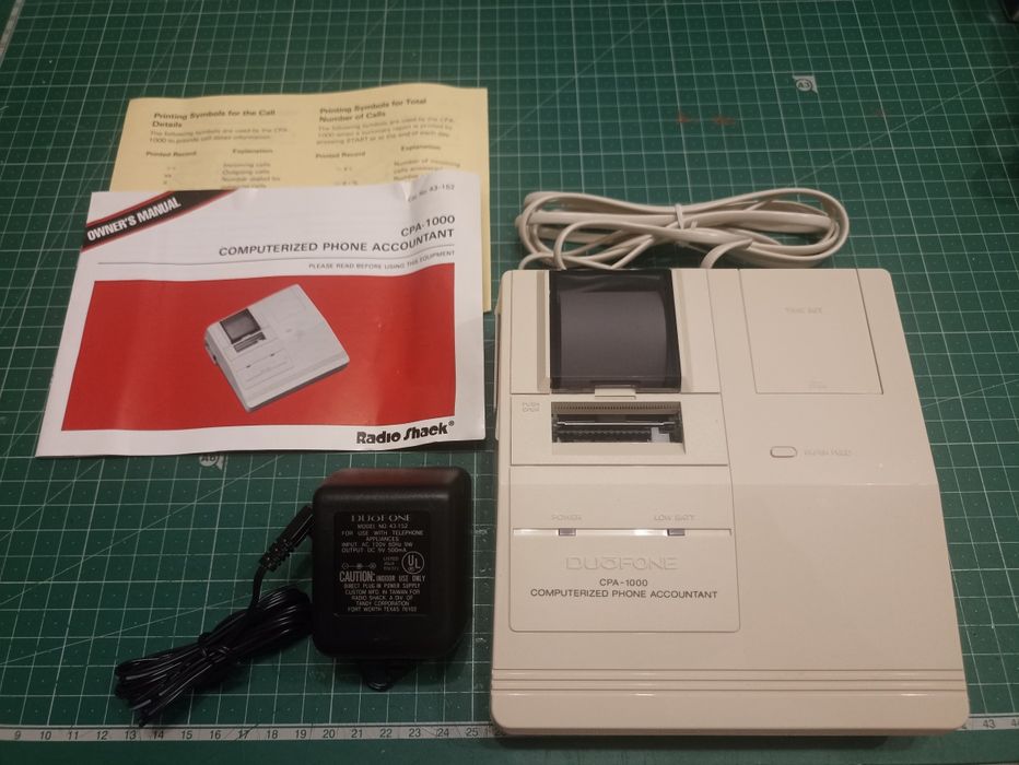 Registadora de chamadas telefónicas