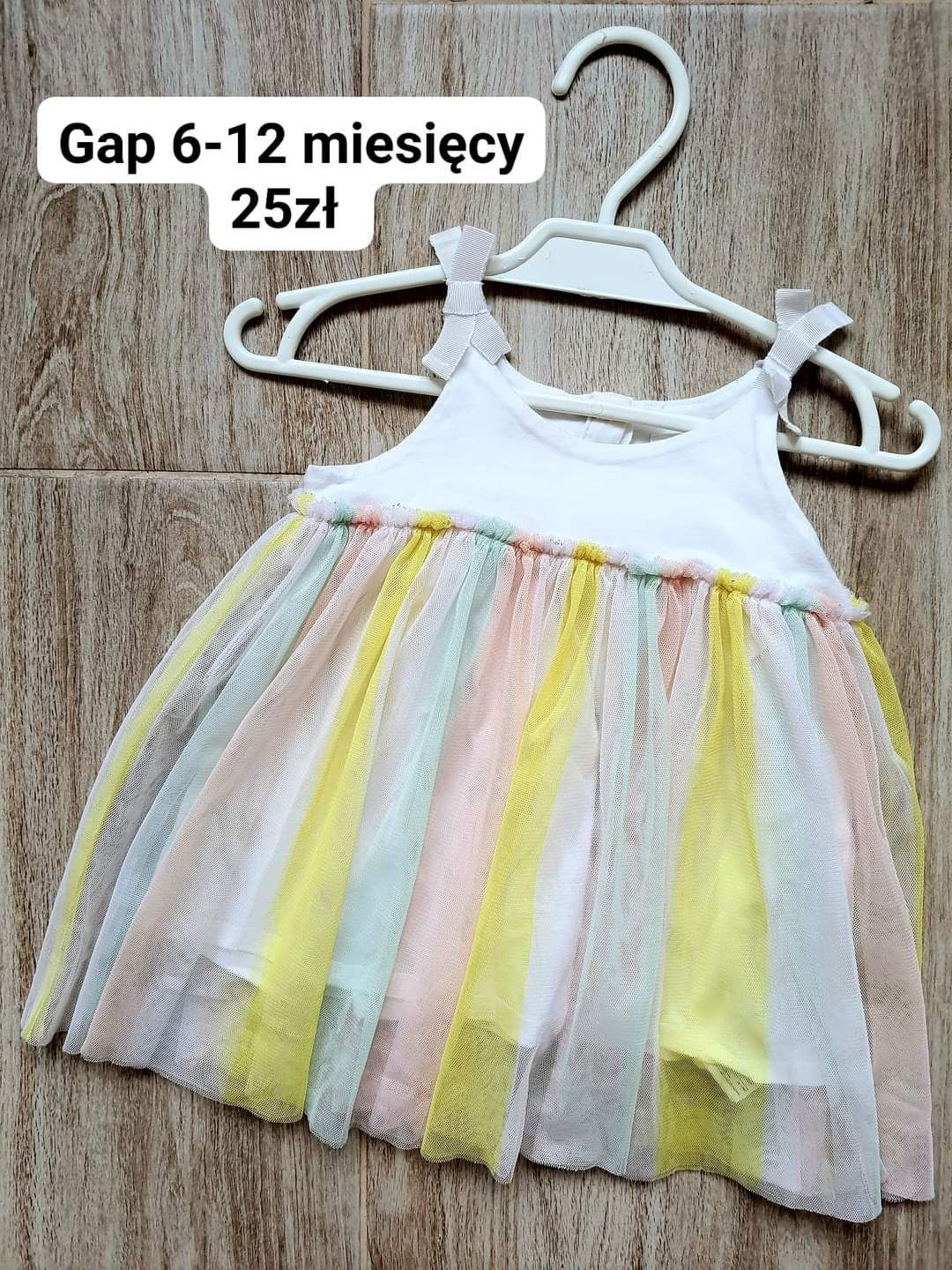 Sukienka tiulowa boho GAP 6-12 miesięcy 68-74cm