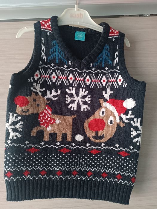 Kamizelka świąteczna dla chłopca 104