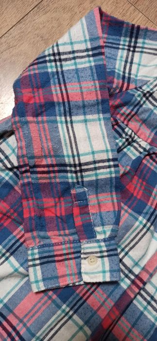 Рубашка для девочки в клетку, размер 8 Carters