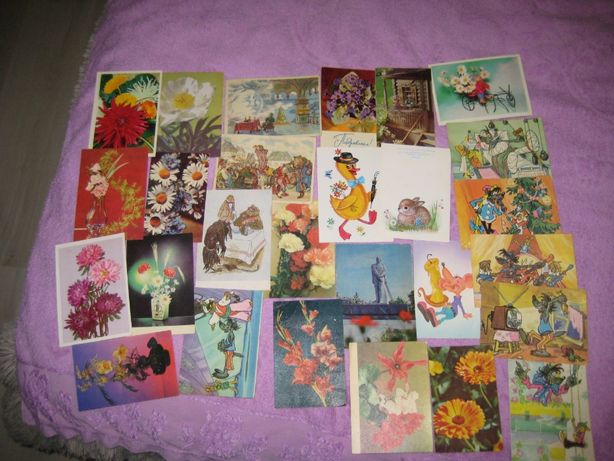 открытки СССР разной тематики