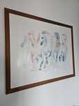 Serigrafia De Cavalos em aquarela de Beatrice Bulteau