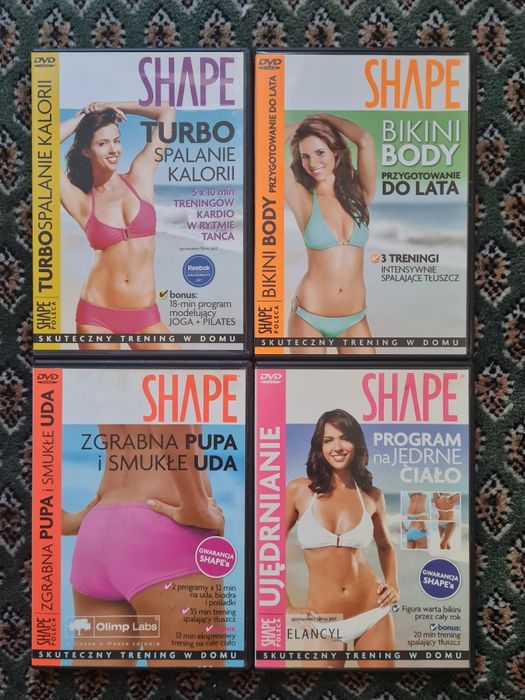 Płyty CD z treningami fitness, pilates, cardio. Magazyn SHAPE