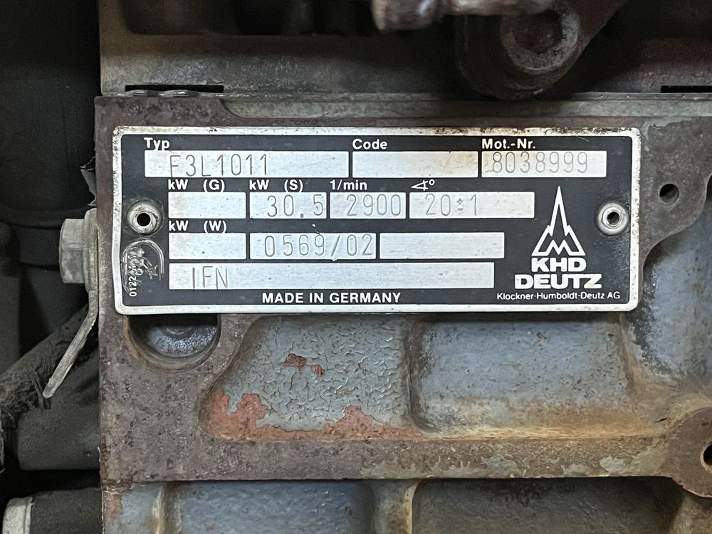 Compressor 3 cilindros Ingersoll-Rand P130w, motor deutz