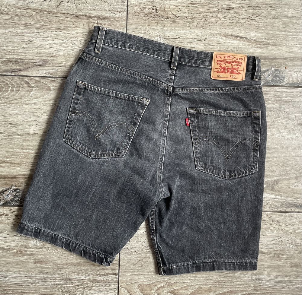 Meskie Krótkie spodenki Jeansowe LEVI’S levis  569 LOOSE FIT W 30