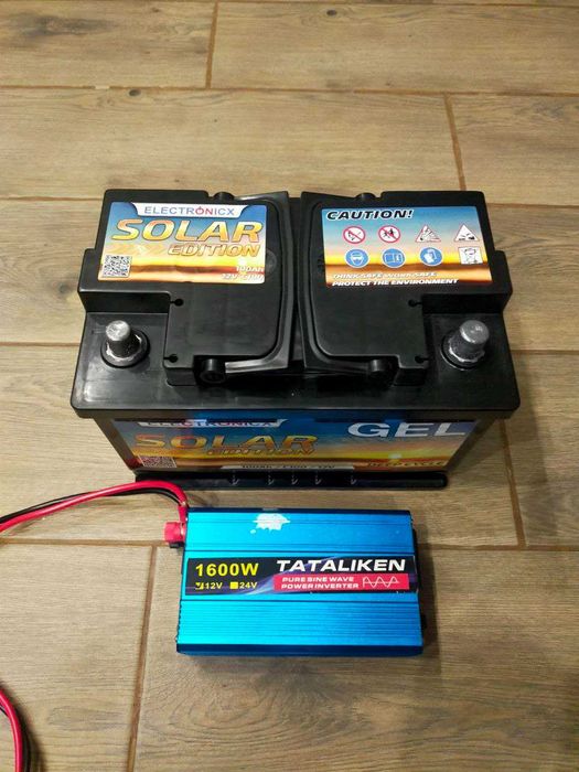 Акумулятор гелевий 100АН, інвертор