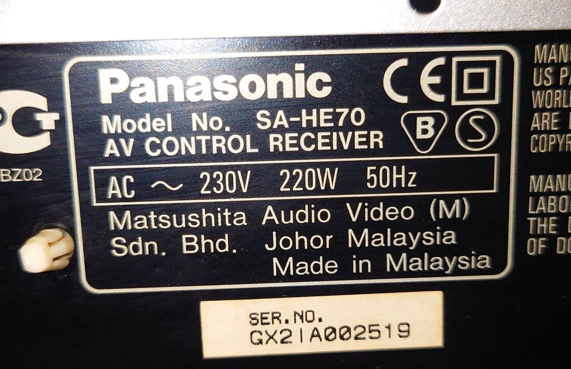 Amplituner Panasonic SA-HE70 5.1