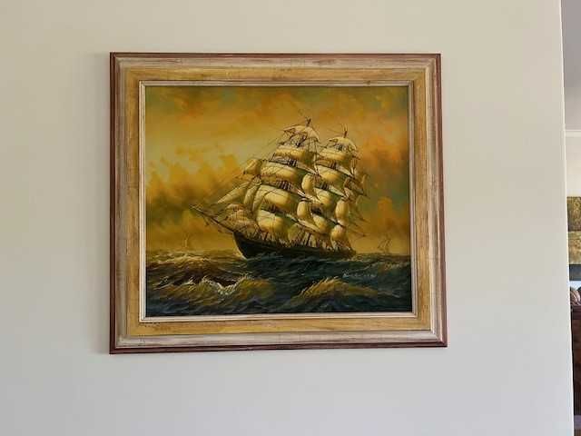Quadro pintado a óleo