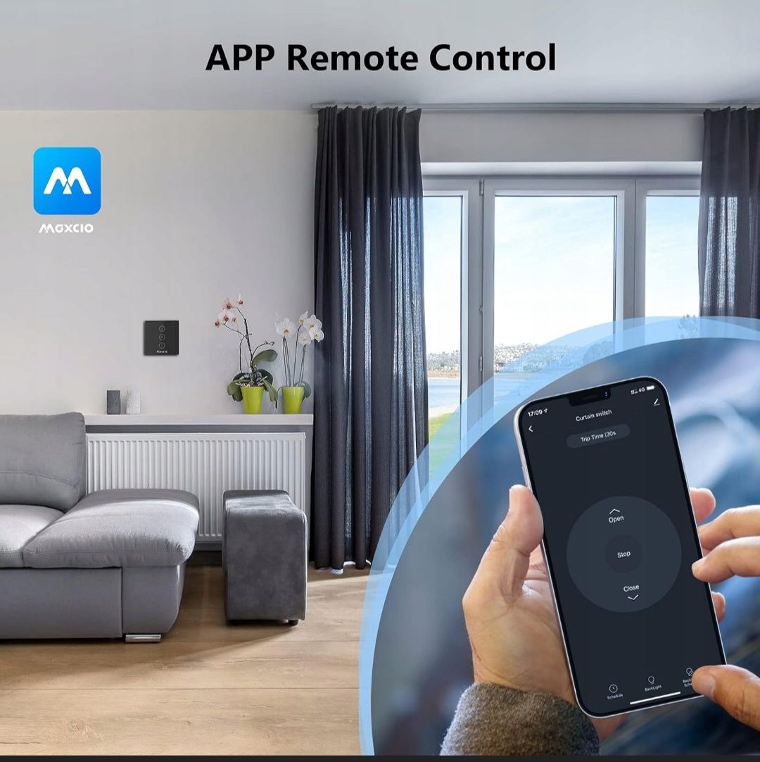 Przełącznik rolet Maxcio WF-CS01 WiFi czarny
