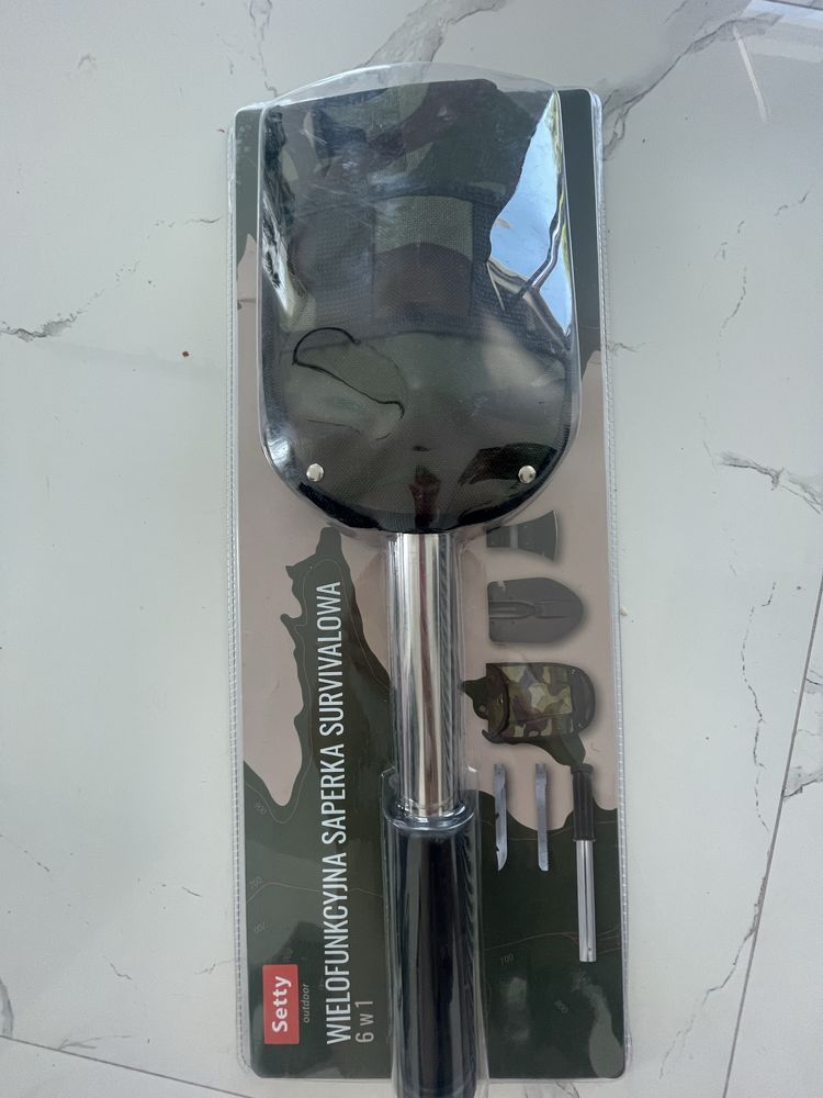 Nowa snajperka survivalowa 6w1 setty-siekiera,pila,otwieracz ,lopata