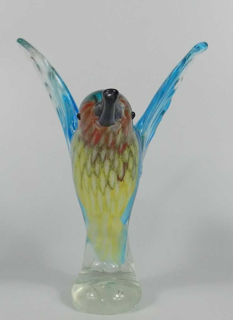 Figura szkło KOLIBER ptak 19,5 cm figurka MURANO