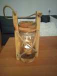 Lampa drewniana handmade