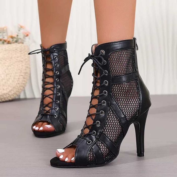Skorzane Buty do tańca High Heels r.40
